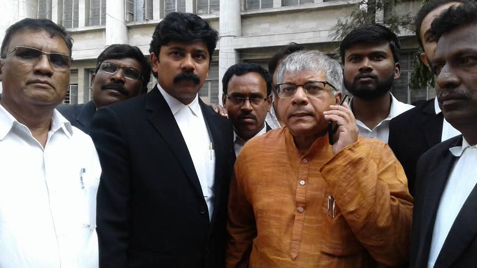 With Prakash Ambedkar